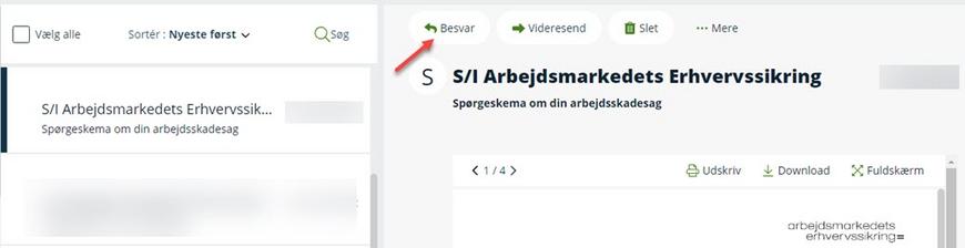 Digital Post - Besvar henvendelse fra AES